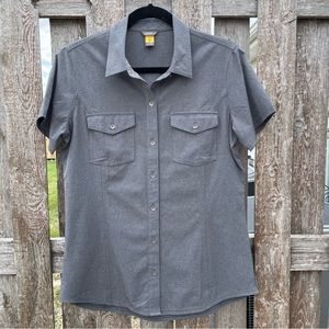 Eddie Bauer Departure short sleeve button up medium